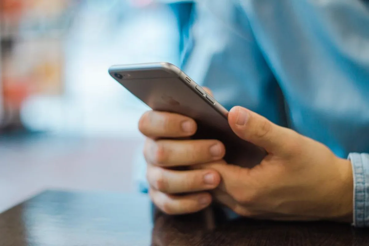 Elinde akıllı telefonla internette gezinen kişi