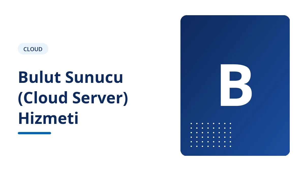 Bulut Sunucu (Cloud Server) Hizmeti - Zegga Online