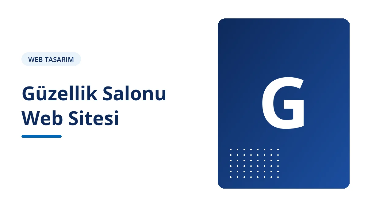 Güzellik Salonu Web Sitesi