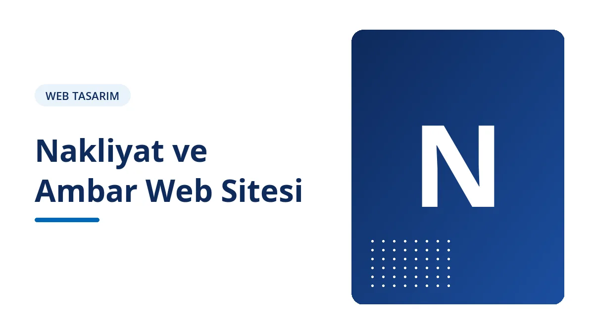 Nakliyat ve Ambar Web Sitesi