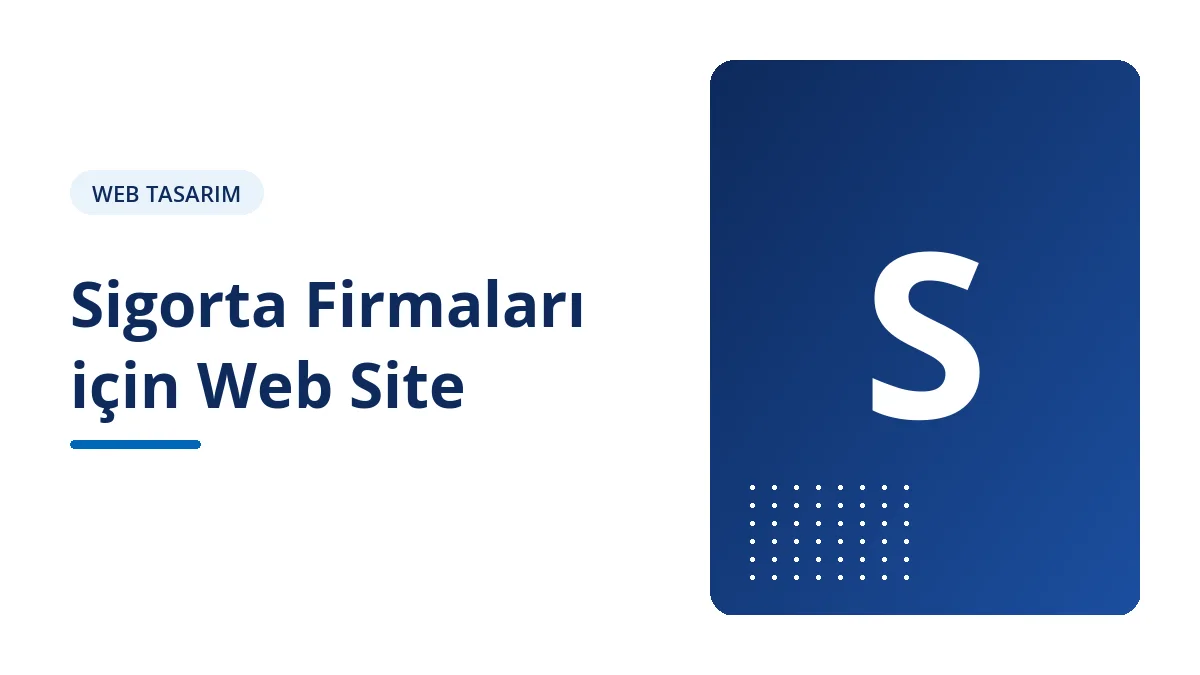 Sigorta Firmaları için Web Site