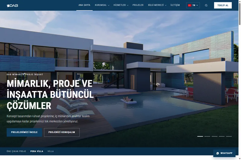 dabproje web sitesi - Zegga Online referansı
