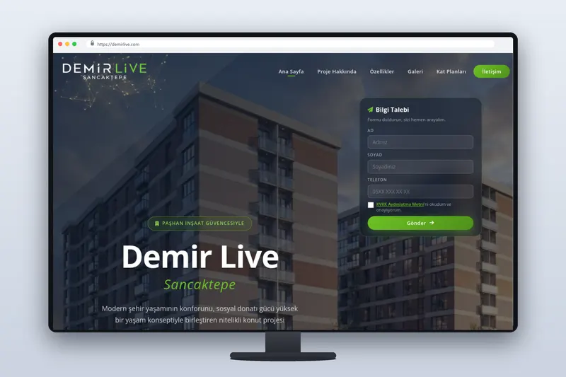 demirlive web sitesi - Zegga Online referansı