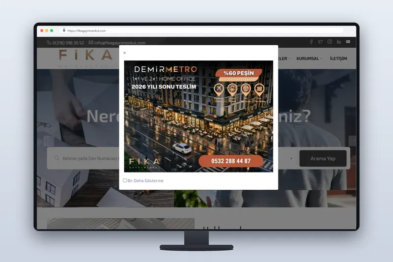 fikagayrimenkul web sitesi - Zegga Online referansı
