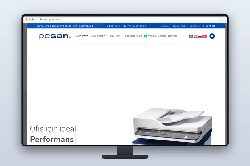 pcsan web sitesi - Zegga Online referansı