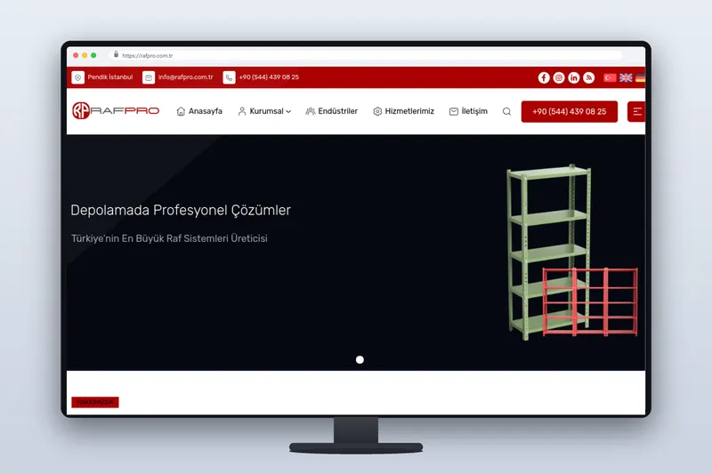 rafpro web sitesi - Zegga Online referansı