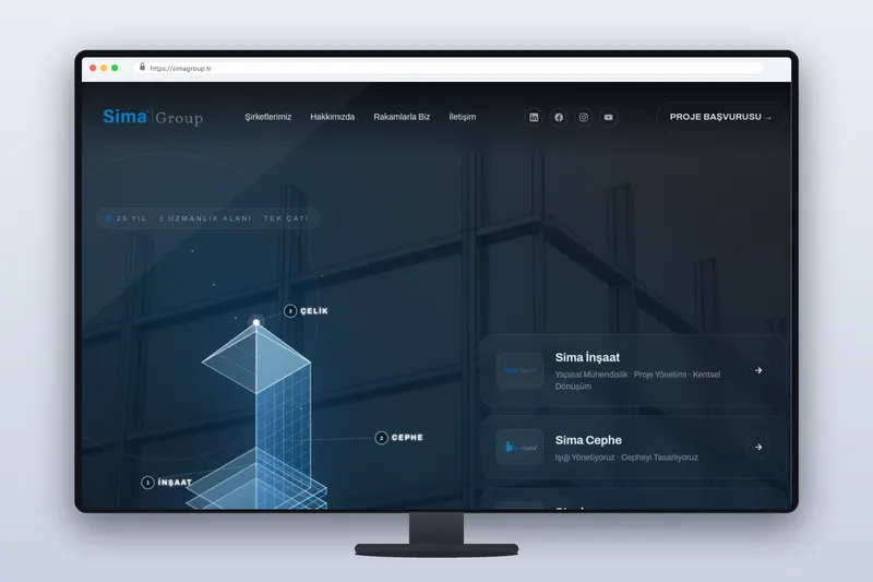 simagroup web sitesi - Zegga Online referansı