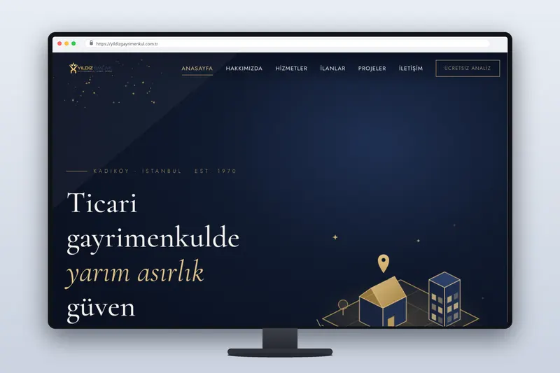 yildizgayrimenkul web sitesi - Zegga Online referansı